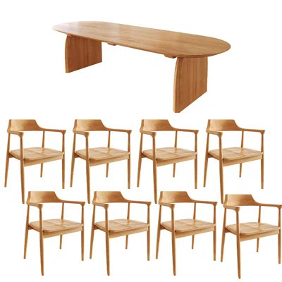 Simple Solid Wood Ash Wood Dining Table Sets. | Wayfair North America