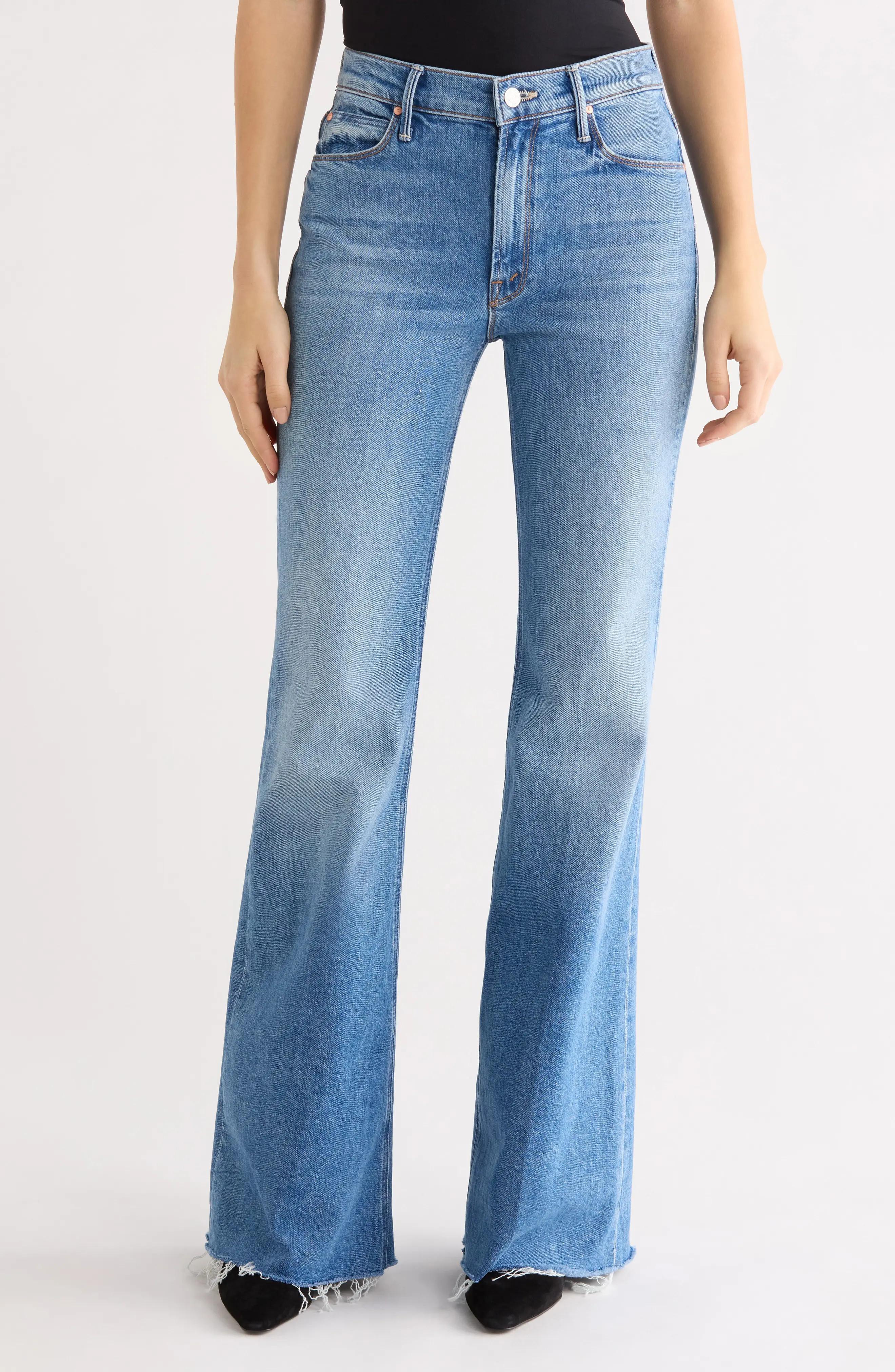 The Doozy Fray Hem Flare Jeans (Women) | Nordstrom | Nordstrom