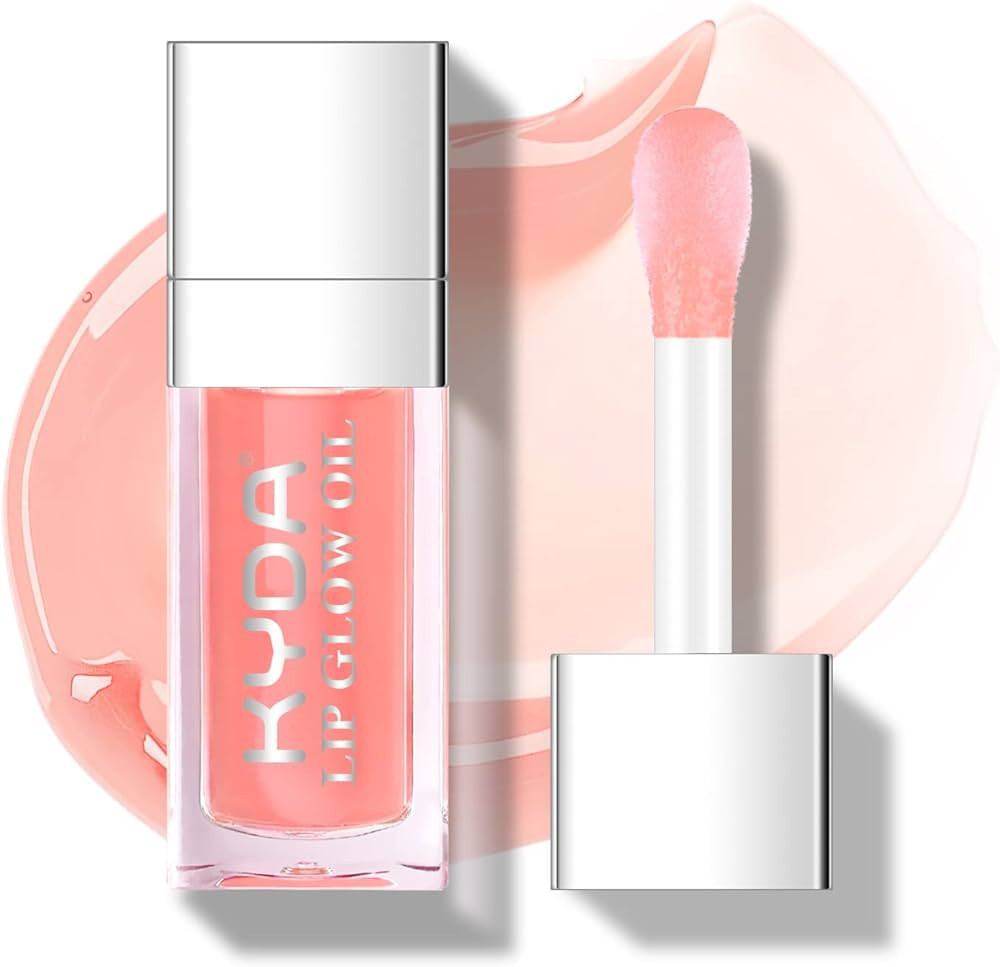 KYDA Hydrating Lip Glow Oil, Moisturizing Lip Oil Gloss Transparent Plumping, Lip Oil Tinted for ... | Amazon (US)