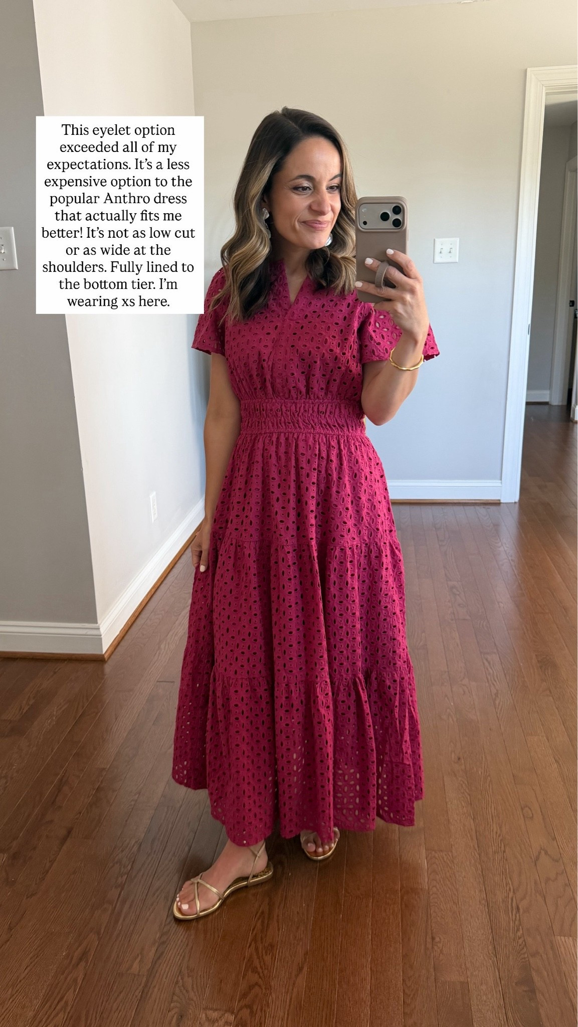 Prime Day deal on this eyelet dress! I wear it in xs - fits me well all around and can be worn with flat sandals. Fully lined to the bottom tier.

#LTKPetite #LTKSaleAlert