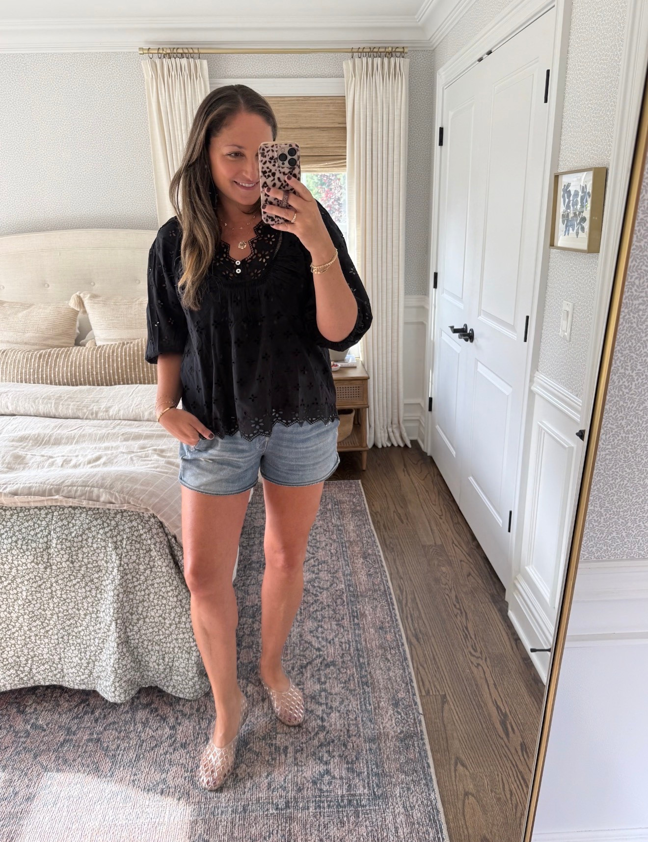 The sweatpants jean shorts that I LIVE in all summer long are 25% off right now!! 

#LTKSeasonal #LTKootd #LTKSaleAlert