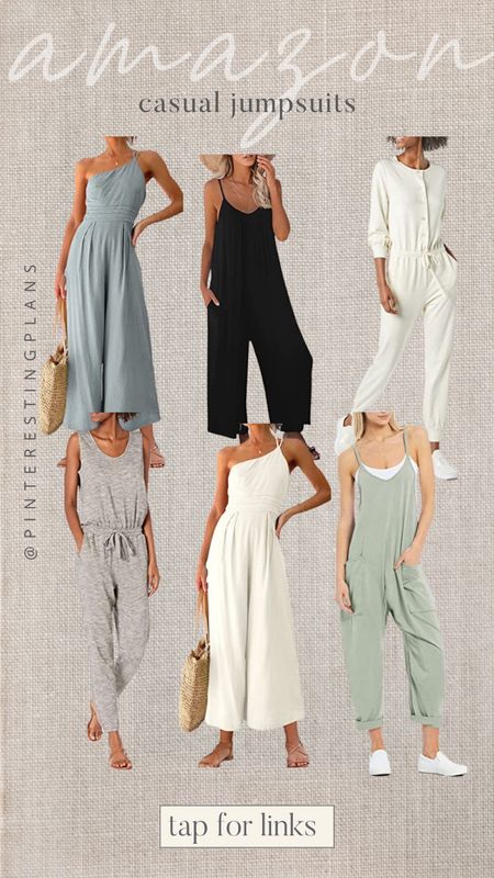 Amazon casual jumpsuits perfect for vacation, summer, beach, and spring 