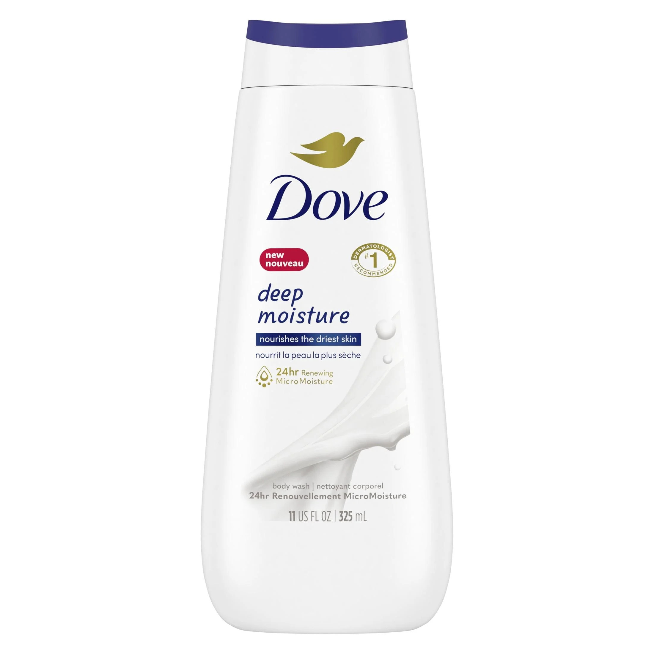 Dove Deep Moisture Nourishing Long Lasting Women's Body Wash, 11 fl oz - Walmart.com | Walmart (US)