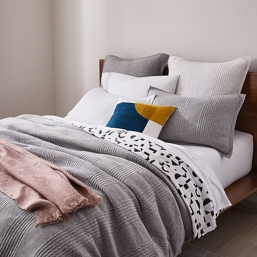 Cotton Cloud Jersey Duvet Cover & Shams | West Elm (US)