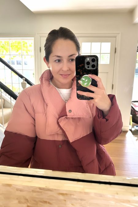 The colorblock eco puffer jacket from Summersalt in pink. Also comes in green and blue  

#LTKGiftGuide #LTKHoliday #LTKSeasonal