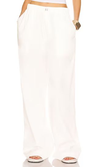 Cotton Poplin Pajama Pant in White | Revolve Clothing (Global)