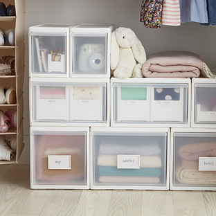 like-it Modular Tall Narrow Drawer White | The Container Store