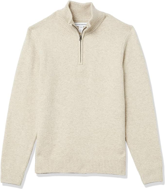 Amazon Essentials Men's Long-Sleeve Soft Touch Quarter-Zip Sweater | Amazon (US)