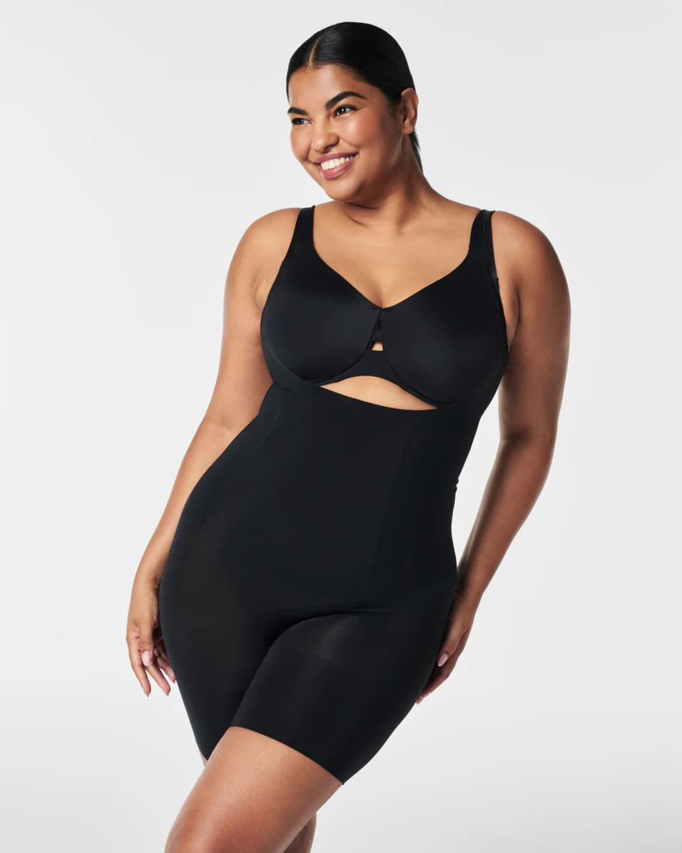 SPANXsculpt™ OnCore Open-Bust Mid-Thigh Bodysuit | Spanx