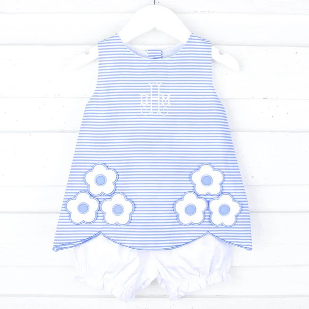 Darling Daisy Blue Hallie Bloomer Set | Classic Whimsy