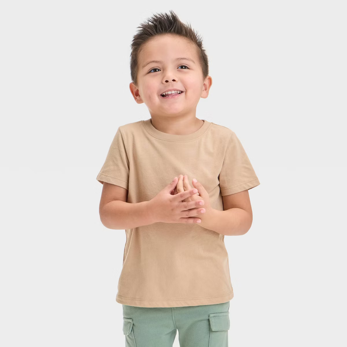 Toddler Boys' Short Sleeve Knit Solid T-Shirt - Cat & Jack™ | Target