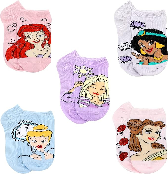 Disney Girls Toddler Princess No Show Socks | Amazon (US)