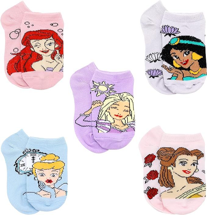 Disney Girls Toddler Princess No Show Socks | Amazon (US)