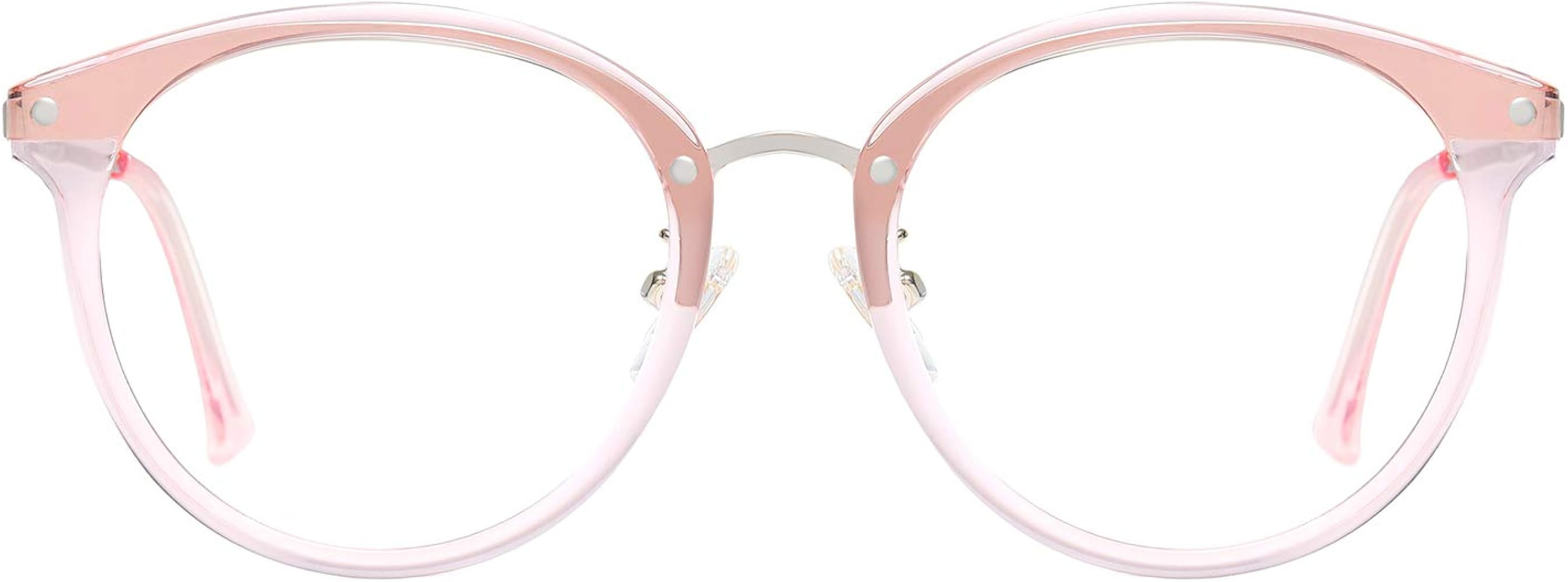 Retro Round Blue Light Blocking Glasses TR90 Computer Eyeglasses Ashley SJ9001 | Amazon (US)