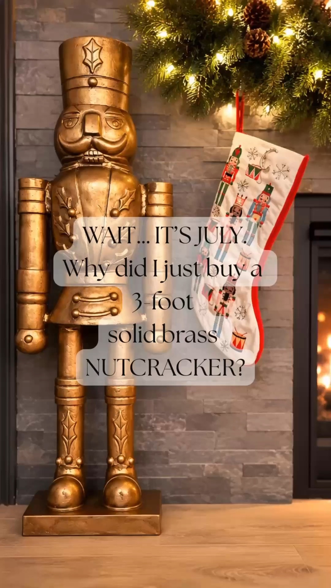 Some holiday finds are worth buying the moment you see them, even in July. I couldn’t pass up this gorgeous 3 foot solid brass nutcracker because I know it won’t be there when Christmas shopping season rolls around.

#LTKHome #HolidayDecor #ChristmasDecor #VintageStyle #BrassDecor #HomeDecorFinds #SeasonalDecor