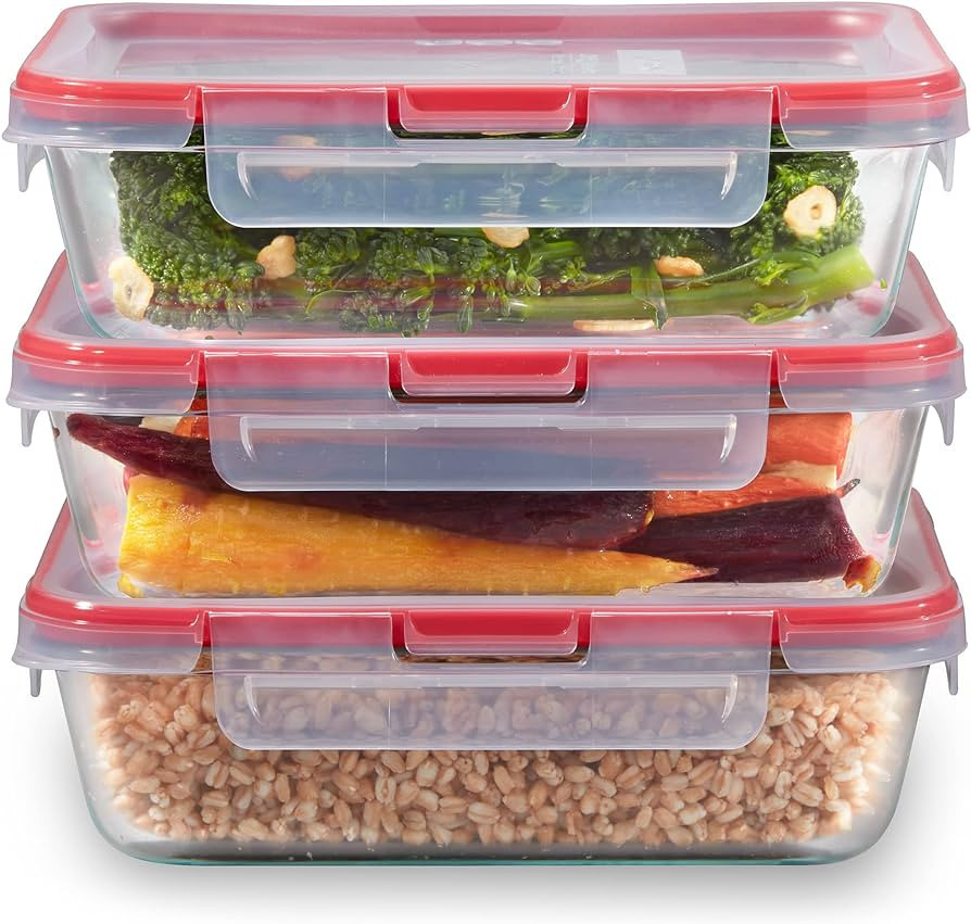 Pyrex Freshlock 6pc Bulk/Leftover Set, 6 PIECE | Amazon (US)