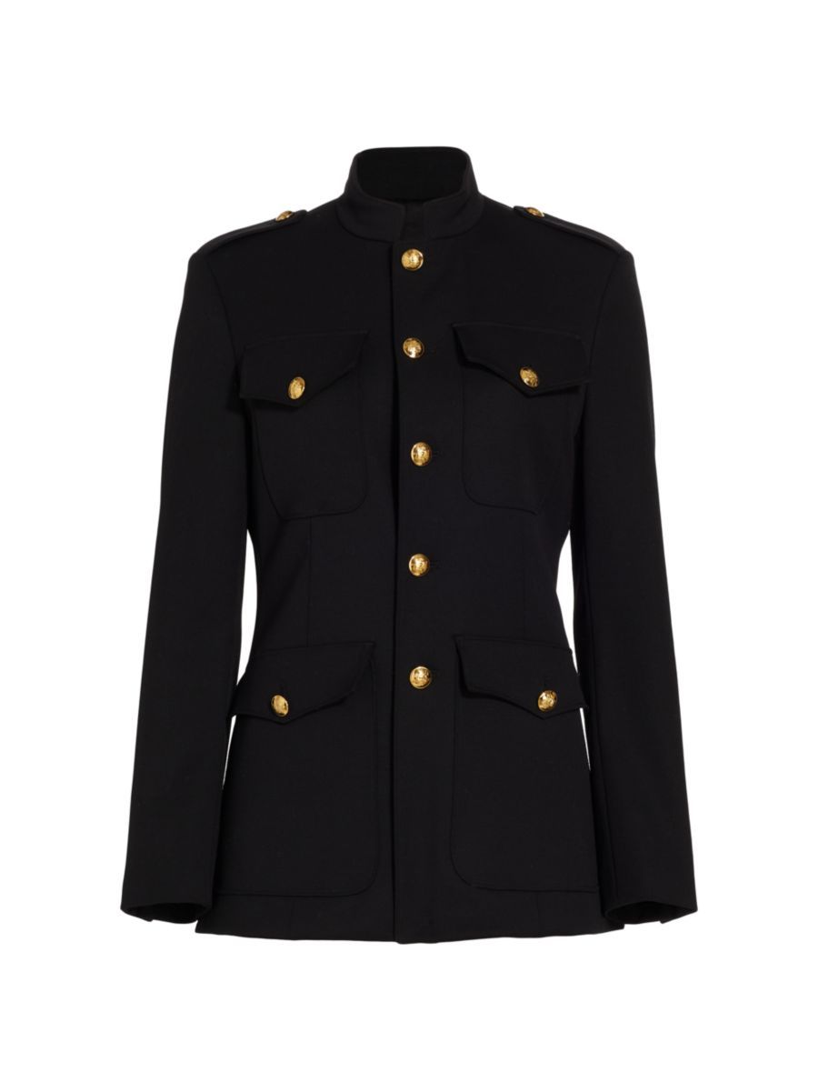 Nolwenn Virgin Wool Buttoned Jacket | Saks Fifth Avenue