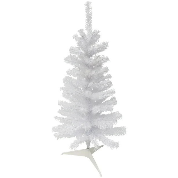 3' Woodbury White Pine Slim Artificial Christmas Tree, Unlit | Walmart (US)