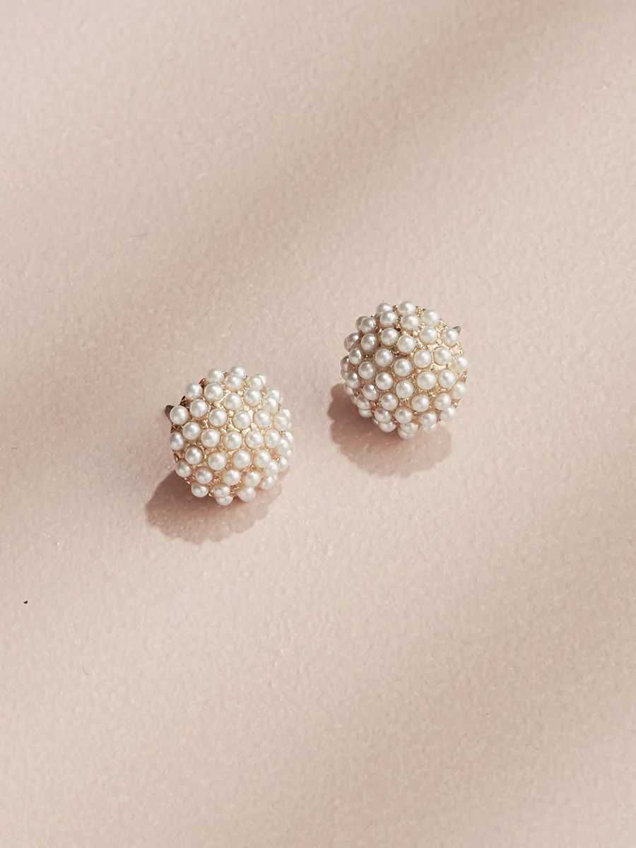 Pearl Pave Studs | olive + piper