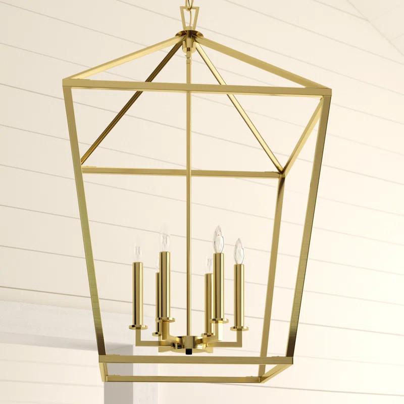 Israel 6 - Light Lantern Geometric Chandelier | Wayfair North America