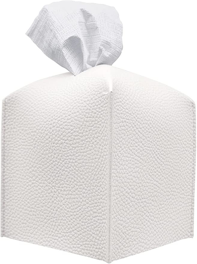 Carrotez Tissue Box Cover, [Refined] Modern PU Leather Square Tissue Box Holder - Decorative Hold... | Amazon (US)