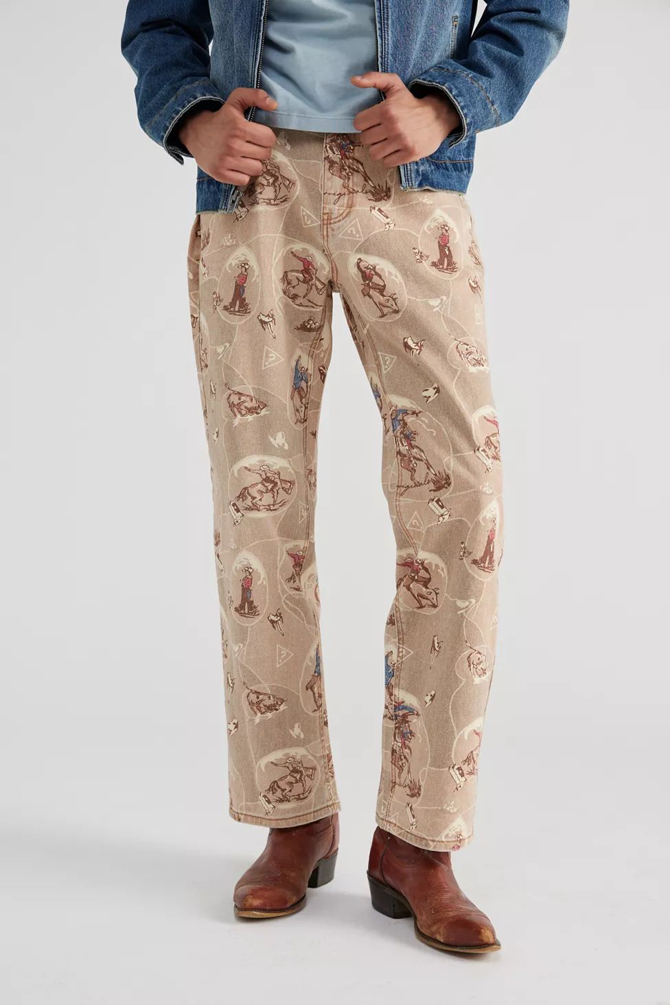 GUESS ORIGINALS Cowboy Printed Bootcut Jean | Urban Outfitters (US and RoW)