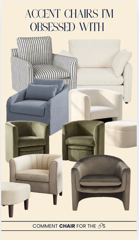 Accent chairs all on Wayfair.com! 

 #LTKhome