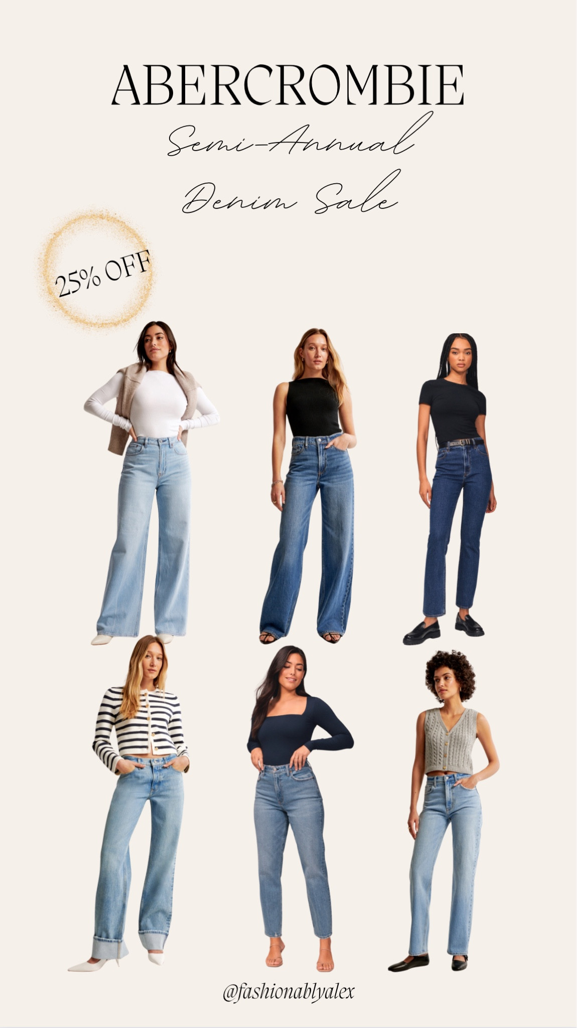 Grab some of my top picks from Abercrombies semi-annual denim sale! 

#LTKsalealert #LTKmidsize #LTKSpringSale