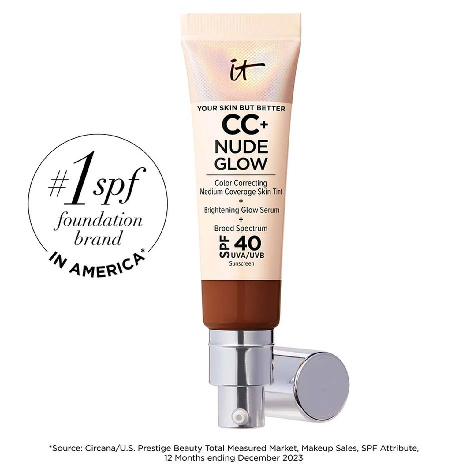 CC+ Nude Glow Lightweight Foundation + Glow Serum with SPF 40 | IT Cosmetics (US)