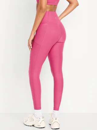 Extra-High Waisted PowerSoft Boundless 7/8 Pocket Leggings – No Front Seam | Old Navy (US)