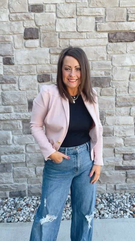 The pink denim blazer is perfection!!!!

#LTKstyletip #LTKVideo #LTKover40