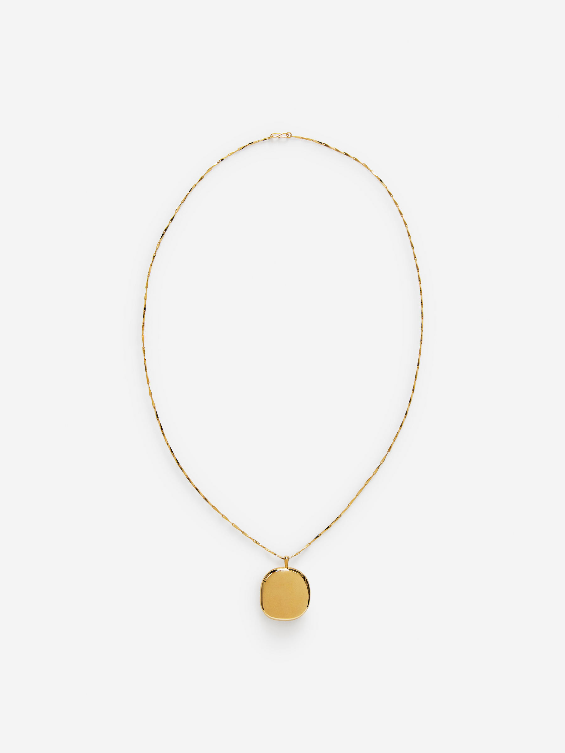 Gold-Plated Locket Necklace – Gold – Women – ARKET GB | Arket UK