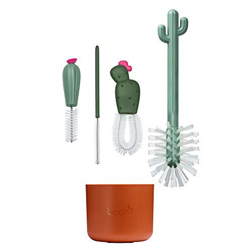 Boon Cacti Bottle Cleaning Brush Set, Terracotta | Walmart (US)
