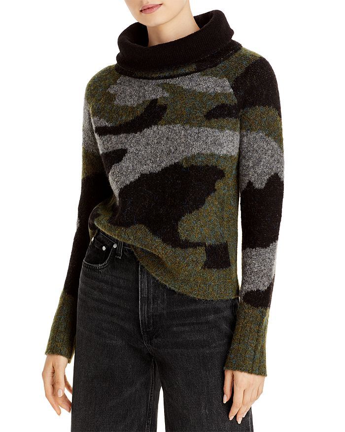 AQUA
            
    
                    
                        Knit Camo Print Sweater - 100... | Bloomingdale's (US)