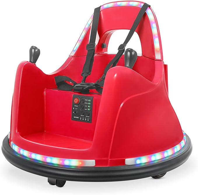 Kidzone Smart Bumper Car for Toddler & Kids 1.5-6 Years Old, 12V 2-Speeds Electric Ride On Bumpin... | Amazon (US)