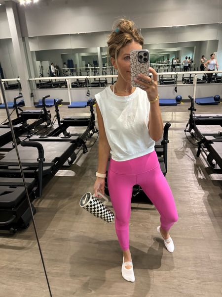 Today’s Pilates outfit!! I’m loving this pink color! 

Pilates outfit, workout outfit, lululemon align leggings, Amazon workout top, Amazon finds

#LTKFindsUnder100 #LTKFindsUnder50 #LTKStyleTip