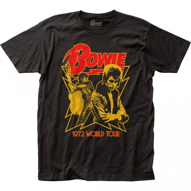 David Bowie 1972 World Tour T-Shirt-Medium | Walmart (US)
