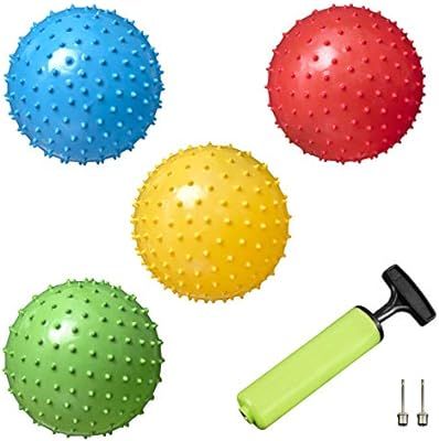 New-Bounce Bouncy Balls For Kids - Set Of 4 Bouncing Balls Plus Pump & 2 pins, Durable, Inflatabl... | Amazon (US)