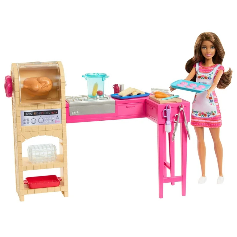 Barbie and Teresa Recipe for Friendship Teresa Doll & Kitchen Playset with 20+ Accessories | Walmart (US)