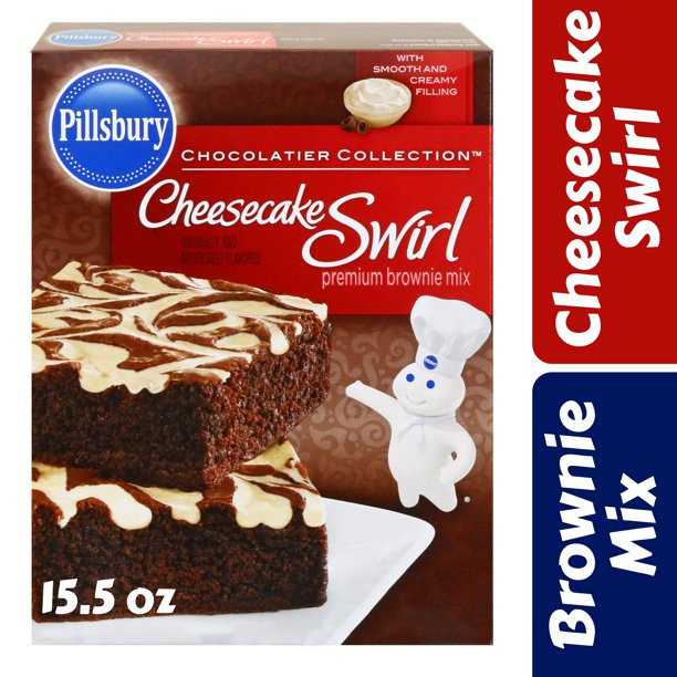 Pillsbury Cheesecake Swirl Premium Brownie Mix, 15.5 Oz Box - Walmart.com | Walmart (US)