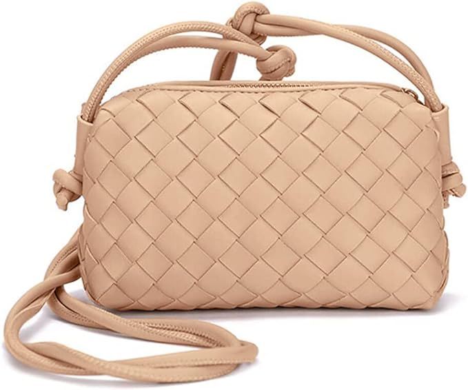 Small Crossbody Shoulder Bag for Women, Mini Camera Bag Card Holder Wallet Purse and Hand-Woven H... | Amazon (US)