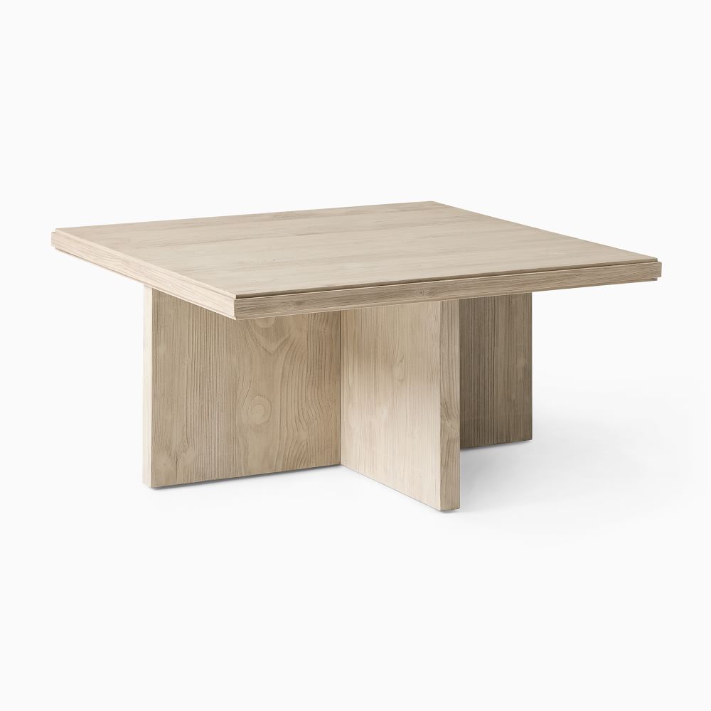 Santa Rosa 32&amp;quot; Square Coffee Table, Driftwood Gray | West Elm (US)