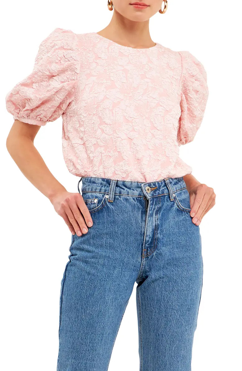 Endless Rose Textured Floral Blouse | Nordstrom | Nordstrom