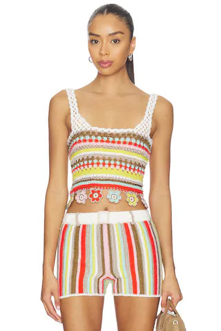 My Beachy Side Noa Hand-crocheted Top in Multi from Revolve.com | Revolve Clothing (Global)