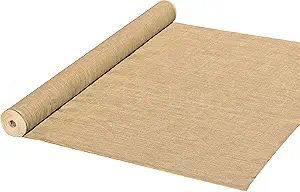 CleverDelights 60" Premium Burlap Roll - 10 Yards - No-Fray Finished Edges - Natural Tight Weave ... | Amazon (US)
