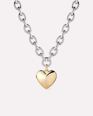 Heart Necklace - Lev Bold Two Tone | Ana Luisa
