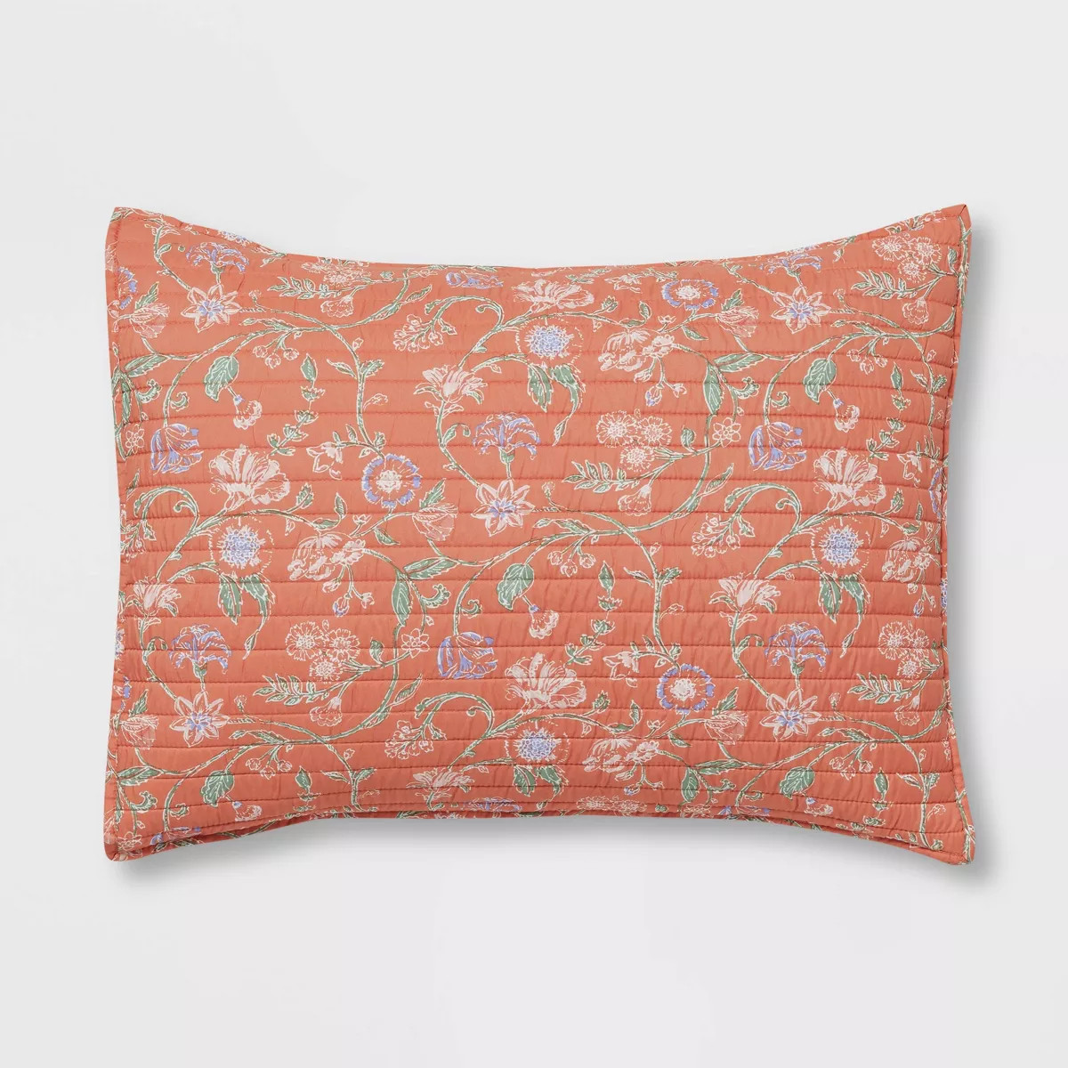 Floral Boho Reversible Printed Quilt Sham Bronze - Threshold™ | Target