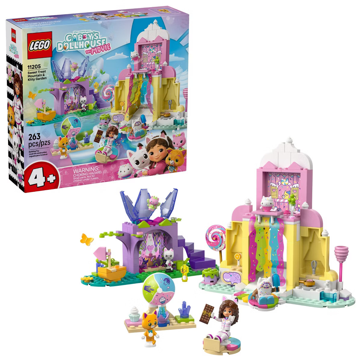 LEGO Gabby’s Dollhouse Sweet Treat Mountain & Kitty Garden 11205 | Target