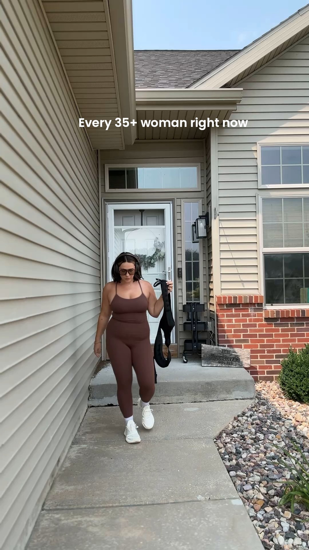 Fitness at a size 10, I’m a fit mom and I look like this let’s normalize that. My vest is a 15# - go with a weight that’s 5-10% of your body weight! Weighted vest walks are so good for you for so many reasons!! My brown set is buttery soft and makes me feel confident - size large :) the shoes are insanely comfy for walking or running! Fit mom, midsize mom, millenial, workwear, summer style, fitness. 

#LTKMidsize #LTKActive #LTKFindsUnder50