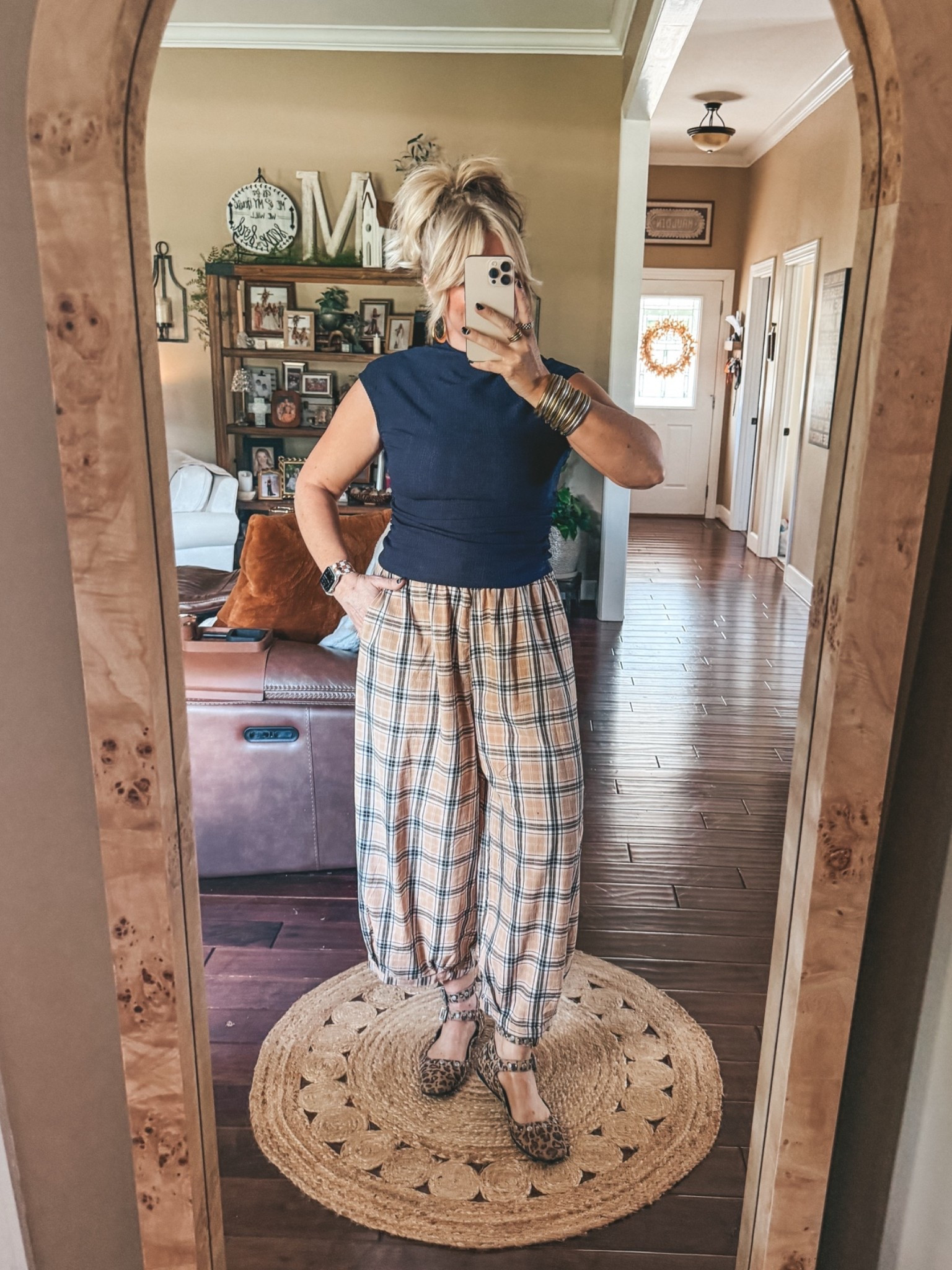 This mock neck top is Target and a size medium and my Amazon pants are also medium.

#LTKOver40 #LTKootd
